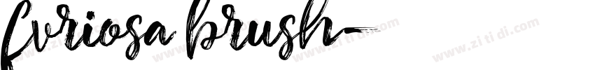 fvriosa brush字体转换